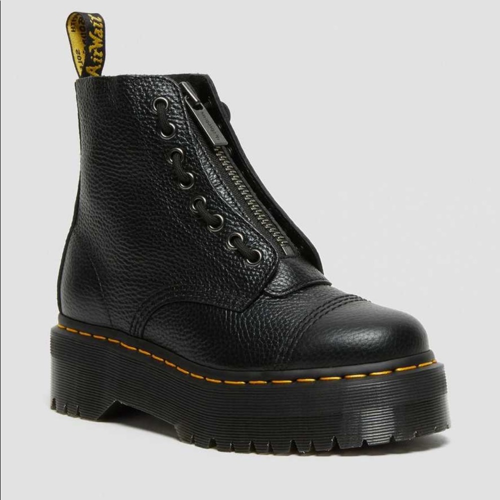 DR.MARTENS SINCLAIR WOMEN'S LEATHER PLATFORM BOOTS